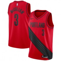 Nike NBA Portland Trail Blazers 3 C.J. McCollum Jersey Red Statement Edition Swingman