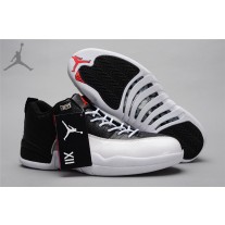 Wholesale Jordans 12 XII Retro Low Playoffs Black White Restock Online