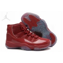 Womens Cheap New Jordans 11 All Red Basketball Shoes For Sale Online