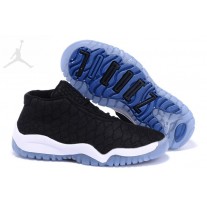 Youth Cheap Air Jordans 11 Chameleon Black Blue Shoes For Sale