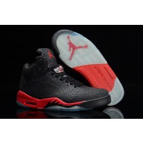 Best Air Jordan 5 (V) Black Red Basketball Shoes Sale Online