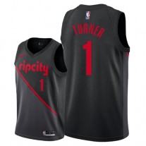 Blazers Evan Turner Rip City NBA New Jersey Black Cheap For Sale