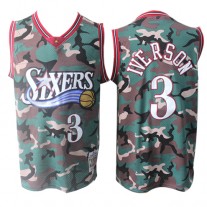 Cheap Allen Iverson 76ers Throwback Camo NBA Jerseys For Sale