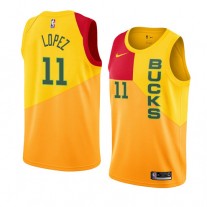 Cheap Brook Lopez Bucks City Edition New Jersey 2018-2019 Sale