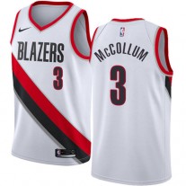 Cheap C.J. McCollum Trail Blazers White Home NBA Jerseys