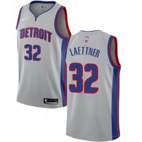 Cheap Christian Laettner Pistons Jersey Silver NBA Statement Edition