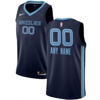 Cheap Custom Grizzlies Nike Navy Jersey Icon Edition For Sale