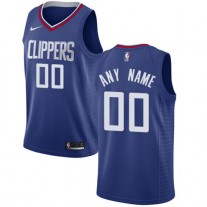 Cheap Customized Clippers Blue Jersey Icon Edition For Sale