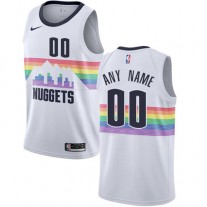 Cheap Customized Nuggets White Jersey City Edition For Sale