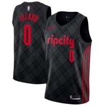 Cheap Damian Lillard Blazers City Black New NBA Jersey