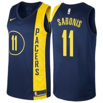 Cheap Domantas Sabonis Pacers Navy Blue NBA Jersey City Edition