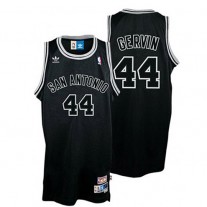 Cheap George Gervin Vintage Spurs Jersey All Black For Sale