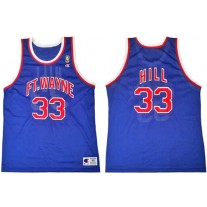 Cheap Grant Hill Fort Wayne Pistons Throwback NBA Blue Jersey