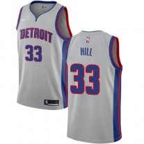 Cheap Grant Hill Pistons Jersey Silver Nike NBA Statement Edition