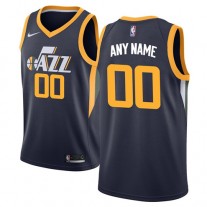 Cheap Jazz Navy Custom Nike Jersey Icon Edition For Sale