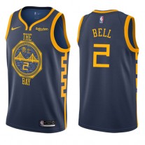 Cheap Jordan Bell Warriors The Bay City Edition Jersey Shore For Sale