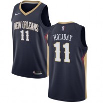 Cheap Jrue Holiday Pelicans New Navy Blue Jerseys NBA Icon Edition