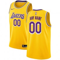 Cheap Lakers Nike Gold Custom Jersey Icon Edition For Sale