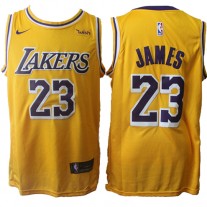 Cheap LeBron James Lakers Gold Swingman Icon Edition Jersey