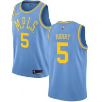 Cheap Robert Horry Retro MPLS Lakers Light Blue NBA Jerseys Sale