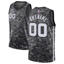 Cheap Spurs Nike Black Custom Jerseys City Edition For Sale