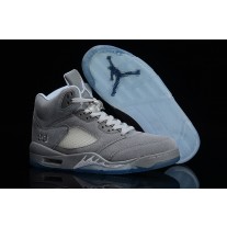 Cool Grey Nike Air Jordan 5 Basketball Shoes Cheap For Sale