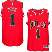 Derrick Rose Bulls Red Swingman NBA Jersey For Cheap Sale