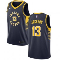 Discount Mark Jackson Pacers Navy Blue NBA Jersey Icon Edition