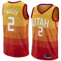 Joe Ingles Jazz Orange NBA Jerseys City Edition For Cheap Sale