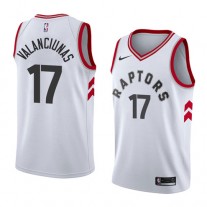 Jonas Valanciunas Raptors Home White Jersey Association For Cheap