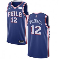 Knock Off T.J. McConnell 76ers #12 Blue NBA Jerseys For Sale