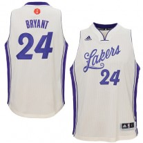 LA Lakers Kobe Bryant White Christmas Jersey 2015 Cheap Sale