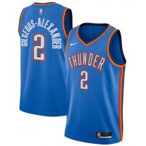 Men’s Oklahoma City Thunder Shai Gilgeous-Alexander Icon Edition Jersey – Blue