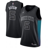Nicolas Batum Hornets Black Buzz City Jersey NBA Cheap For Sale