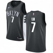 Nike Jeremy Lin Nets Swingman Gray Jersey Cheap For Sale