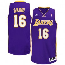 Pau Gasol LA Lakers NBA Jersey Adidas Purple Cheap For Sale