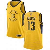 Paul George Pacers Yellow NBA Jersey Statement Cheap Sale
