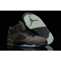 Real Air Jordan 5 (V) Black Sneakers Sale For Men Online
