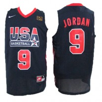 NIKE 1992 Olympics Team USA 9 Michael Jordan Jersey Navy Blue Swingman Hardwood Classics