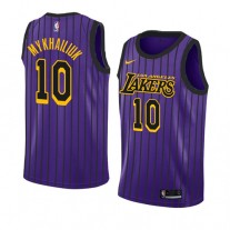 Sviatoslav Mykhailiuk Lakers City Edition Jersey Purple For Cheap