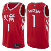 Tracy McGrady Rockets Coolest NBA Jerseys City Swingman #1 Red