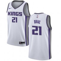 Vlade Divac Kings Home White NBA Jersey Cheap For Sale