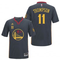 Warriors Chinese New Year Klay Thompson Jersey-Adidas 2016 Slate