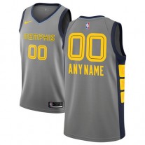 Wholesale Custom Grizzlies Nike Gray NBA Jerseys City Edition