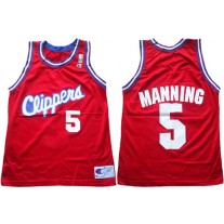 Wholesale Danny Manning Clippers Retro Red Away NBA Jersey