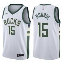 Wholesale Greg Monroe Bucks White Home NBA Jersey Online