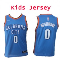 Nike NBA Kids Oklahoma City Thunder #0 Russell Westbrook Jersey Blue