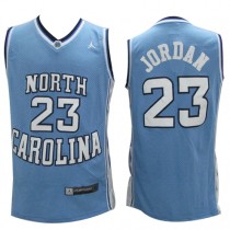 Nike NCAA North Carolina 23 Michael Jordan Jersey Blue Hardwood Classics