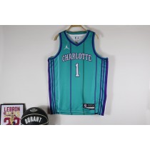 #1 Ball Hornets 2324 retro jersey green