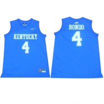 Nike NCAA Kentucky 4 Rajon Rondo Jersey Blue Hardwood Classics
